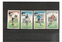 NICARAGUA  Année 1972 J.O MUNICH 1972 N° 740/42** Et N° 929** - Nicaragua