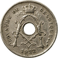 Monnaie, Belgique, 5 Centimes, 1922, TTB, Copper-nickel, KM:66 - 5 Cent