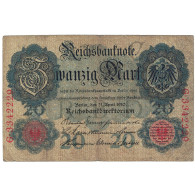 Billet, Allemagne, 20 Mark, 1910, 1910-04-21, KM:40a, TB - 20 Mark