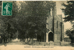 Carteret * Le Boulevard De La Gare Et Nouvelle église - Carteret