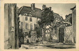 Chaumont * Place Et Les Vieux Hôtels * Cpa Illustrateur Jacques WEISMANN - Chaumont