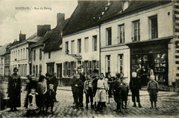 Houdain * La Rue Du Bourg * Commerces Magasins * Villageois - Houdain