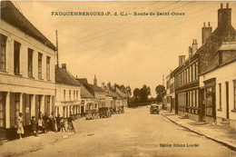 Fauquembergues * La Route De St Omer * Café Du Garage * Villageois - Fauquembergues