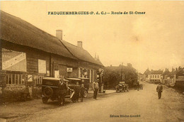 Fauquembergues * La Route De St Omer * Garage Automobile * Pompe à Essence * Auto Voiture Ancienne - Fauquembergues