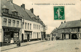 Fauquembergues * La Place Vers La Rue De St Omer * Nouvelles épiceries Du Nord Au Café Fin - Fauquembergues