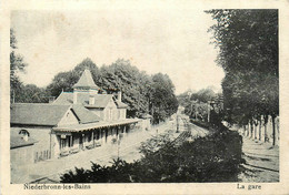 Niederbronn Les Bains * Vue Sur La Gare * Ligne Chemin De Fer - Niederbronn Les Bains