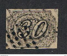 BRASILE:  1850/66  CIFRA  -  30 R. NERO  US. -  FAKE  COPY  -  YV/TELL. (13) - Gebraucht