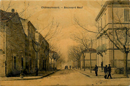 Châteaurenard * Le Boulevard Neuf * Cpa Toilée Colorisée - Chateaurenard