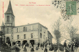 Técou * Place De La Mairie Et L'école * Villageois * Près Cadalen - Other & Unclassified