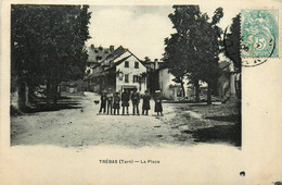 Trébas * La Place Du Village * Villageois - Other & Unclassified