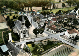 Anjouin * Vue Générale Aérienne Du Village * Place De L'église - Other & Unclassified