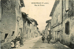 Réalville * La Rue De France * Villageois - Realville