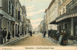 Négrepelisse * Grand Rue Marcelin Vigué * Café Restaurant Billard - Negrepelisse