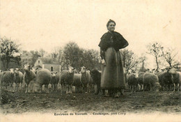 Coulanges * Près Lury * Bergère Et Son Troupeau De Moutons * Environs De Vierzon - Other & Unclassified