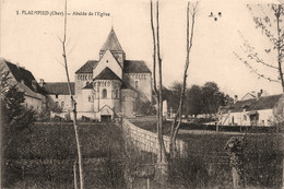 Plaimpied * Vue Sur L'abside De L'église Du Village - Otros & Sin Clasificación