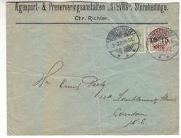 Danemark - Lettre De 1905 - Oblit Storehedinge - Exp Vers London - Valeur 39 € En ....2005 - Covers & Documents