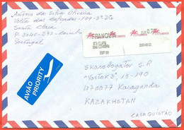 Portugal 2003. The Envelope With  Passed Through The Mail. Airmail. - Franking Machines (EMA)