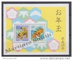 Japan - Japon 1998 Yvert BF 158, New Year, Year Of The Tiger - Miniature Sheet - MNH - Blocks & Sheetlets