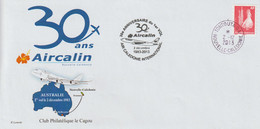 14445  30 Ans D'Aircalin - Nouvelle Calédonie - TONTOUTA 2013 - Cartas & Documentos