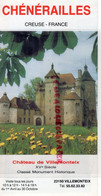 23- CHENERAILLES- DEPLIANT TOURISTIQUE CHATEAU DE VILLEMONTEIX- EGLISE SAINT BARTHELEMY-TAPISSERIE AUBUSSON - Toeristische Brochures