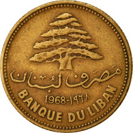 Monnaie, Lebanon, 25 Piastres, 1968, TTB, Nickel-brass, KM:27.1 - Libanon