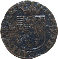 LaZooRo: Spanish Netherlands BRABANT 1 Liard 1610 F / VF Rotation - Spanish Netherlands