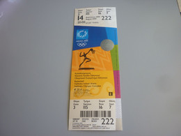 Basketball Athens 2004 Olympic Games Greece Greek Mint Unused Match Ticket Stub 14/08/2004 20:00 Greece-Russia #222 - Apparel, Souvenirs & Other
