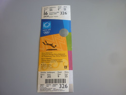 Beach Volleyball Athens 2004 Olympic Games Greece Greek Mint Unused Match Ticket Stub 16/08/2004 09:00 #326 - Apparel, Souvenirs & Other