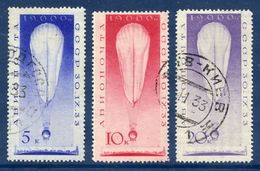 SOVIET UNION 1933 Stratosphere Flight Set Used.  Michel 453-55 - Oblitérés