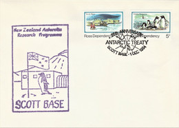 Ross Dependency 1984 Scott Base Antarctic Treaty Cancel - Lettres & Documents