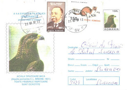 Romania:eagle, Aquila Pomarina, 1996 - Lettres & Documents