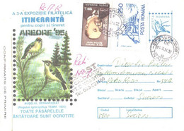 Romania:Birds, Regulus Ignacapillus, 1995 - Covers & Documents