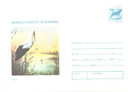 Romania:Bird, Stork, 1977 - Cartas & Documentos