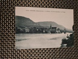 SEYSSEL Le Rhône Le Pont Suspendu La Vierge - Seyssel