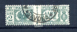 1946 LUOGOTENENZA PACCHI POSTALI N.61 2 Lire USATO - Paquetes Postales