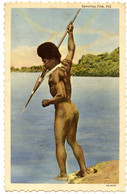 Fidji.harponnant Un Poisson.Océanie.spearing Fish.Fiji. - Fidji