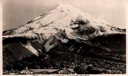 PHOTO CARD /  MT EGMONT SHOWING NORTH HOSTEL IN BUSH - New Zealand