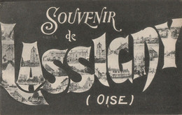 CARTE POSTALE ORIGINALE ANCIENNE : LASSIGNY SOUVENIR DE LASSIGNY OISE (60) - Souvenir De...