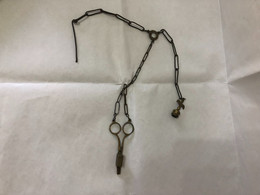 Forbice Spegni Candela Stoppino Candle Snuffer Scissors In Ottone.? - Outils Anciens
