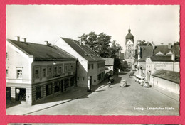 CPA (Réf : EE 623) ERDING  (ALLEMAGNE) Landshuter Straße (animée, Vieilles Voitures) - Erding