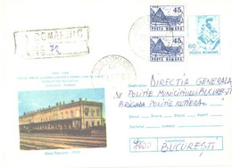 Romania:Pascani Railway Station, 1994 - Storia Postale