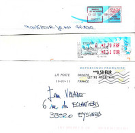 Vignettes D'affranchissements 3 Vignettes Dif. - Storia Postale