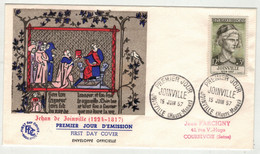 France // FDC // 1950-1959 // Lettre 1er Jour Joinville 15.06.1957 - 1950-1959