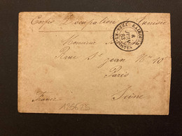 LETTRE MIGNONNETTE Corps D'Occupation De Tunisie OBL.6 JUIN 83 KAIROUAN TRES.-ET-POSTES - Army Postmarks (before 1900)