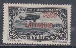 Lattaquié P.A. N° 10 X Timbres Aériens De Syrie Surchargés, Partie De Série : 50 Pi Noir Et Gris Trace De Char. Sinon TB - Unused Stamps