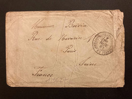 LETTRE MIGNONNETTE OBL.29 NOV 81 SOUSSE TRESOR ET POSTES (TUNISIE) + 3E/3 DEC 81 PARIS 3 - Army Postmarks (before 1900)