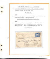 LOIRET - Lettre Du 22 /04/1875-Convoyeur Station CHATEAURENARD (43) Voir Scan Et Descriptif Détaillé - Poste Ferroviaire