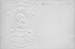 25-BESANCON-CARTE EN RELIEF - SOUVENIR DE BESANCON- VICTOR HUGO - 15/16/17 AÔUT 1902 - Besancon