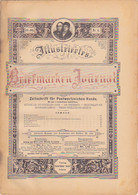 BOOKS, GERMAN, MAGAZINES, HOBBIES, ILLUSTRATED STAMPS JOURNAL, 4 SHEETS, LEIPZIG, XXI YEAR, NR 6, 1894, GERMANY - Hobbies & Collections