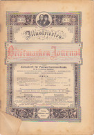 BOOKS, GERMAN, MAGAZINES, HOBBIES, ILLUSTRATED STAMPS JOURNAL, 8 SHEETS, LEIPZIG, XXI YEAR, NR 8, 1894, GERMANY - Ocio & Colecciones